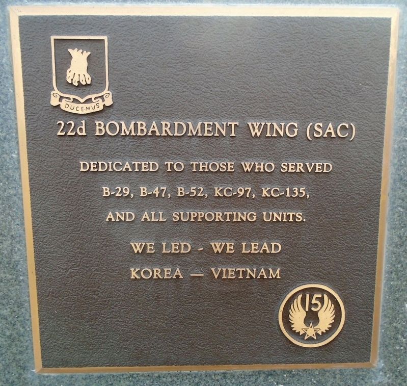 22d Bombardment Wing (SAC) Marker image. Click for full size.
