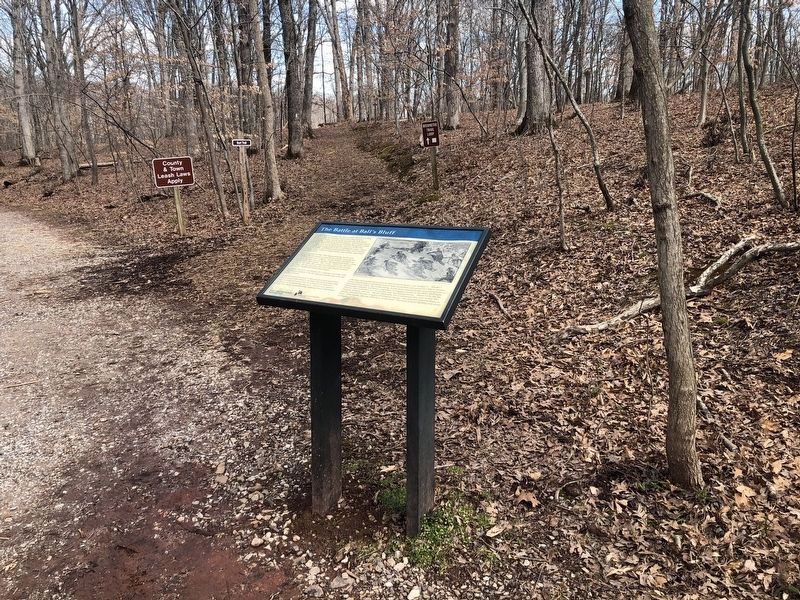The Battle at Ball’s Bluff Marker. Click for full size. The Battle at Ball’s Bluff Marker image. Click for full size.