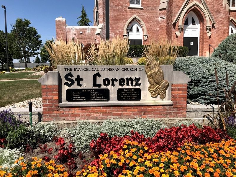 Saint Lorenz Evangelical Lutheran Church Sign image. Click for full size.