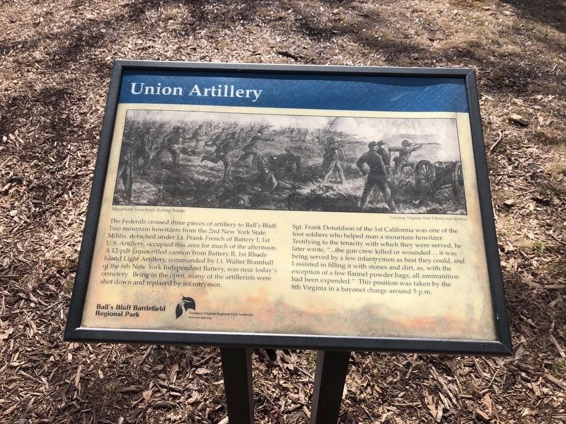 Union Artillery Marker image. Click for full size.