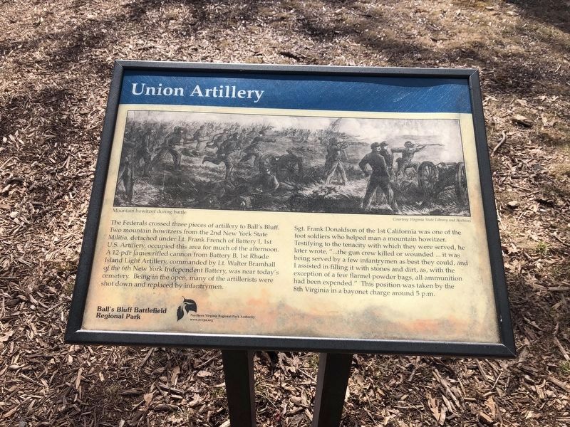 Union Artillery Marker image. Click for full size.