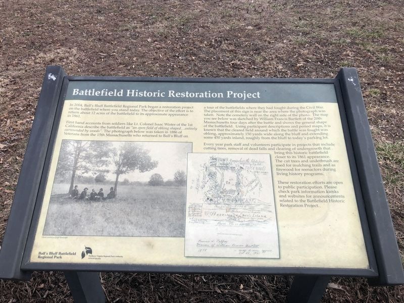 Battlefield Historic Restoration Project Marker image. Click for full size.