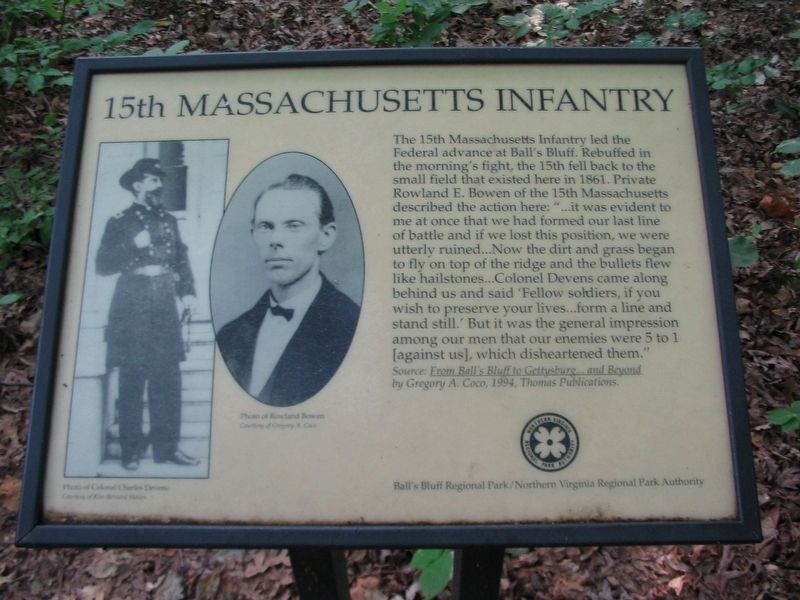 15th Massachusetts Infantry Marker image. Click for full size.