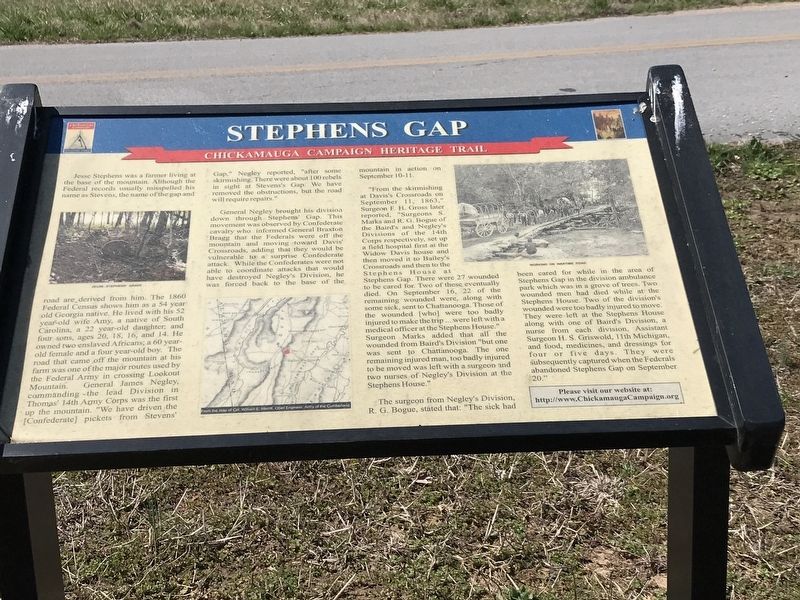 Stephens Gap Marker image. Click for full size.