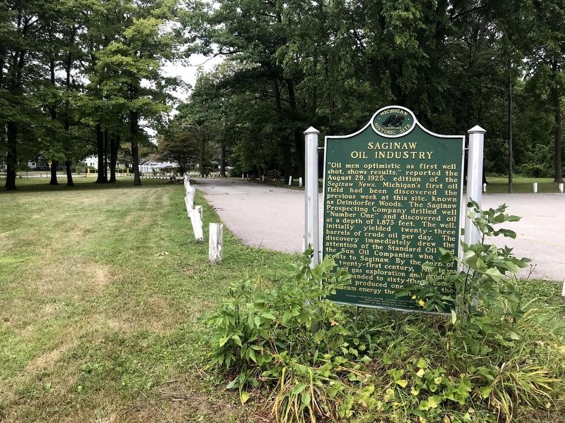 Saginaw Oil Industry Marker. Click for full size. Saginaw Oil Industry Marker image. Click for full size.