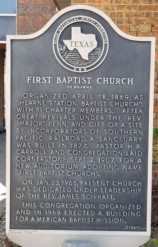 First Baptist Church Marker. Click for full size. First Baptist Church Marker image. Click for full size.