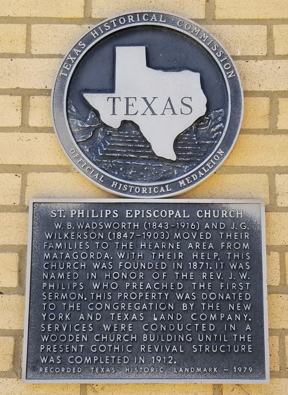 St. Philips Episcopal Church Marker image. Click for full size.