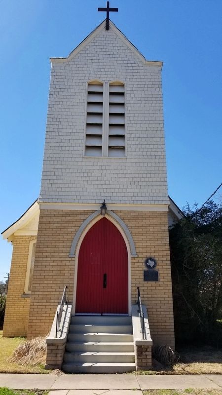 The St. Philips Episcopal Church and Marker image. Click for full size.