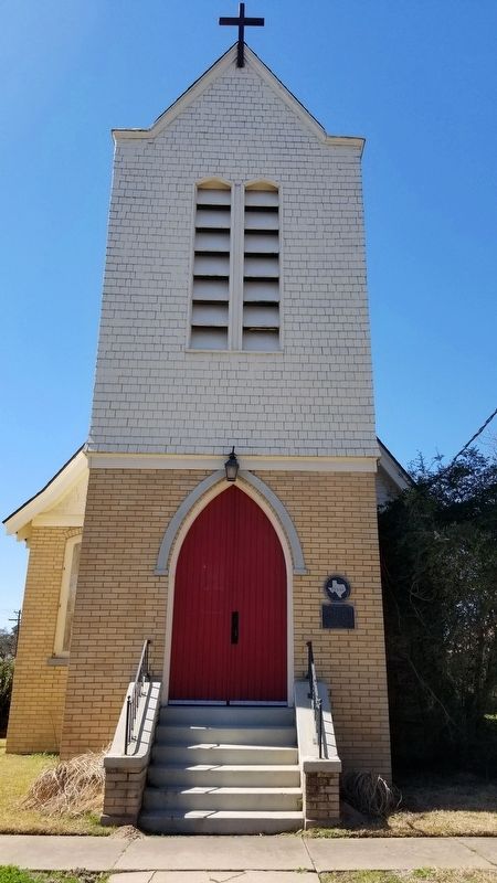 The St. Philips Episcopal Church and Marker. Click for full size. The St. Philips Episcopal Church and Marker image. Click for full size.