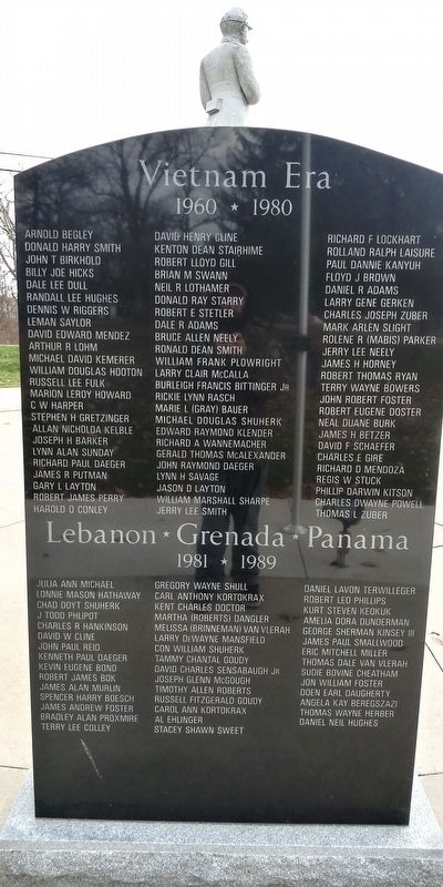 Antwerp's Vietnam Era - Lebanon - Grenada - Panama Veterans Memorial image. Click for full size.