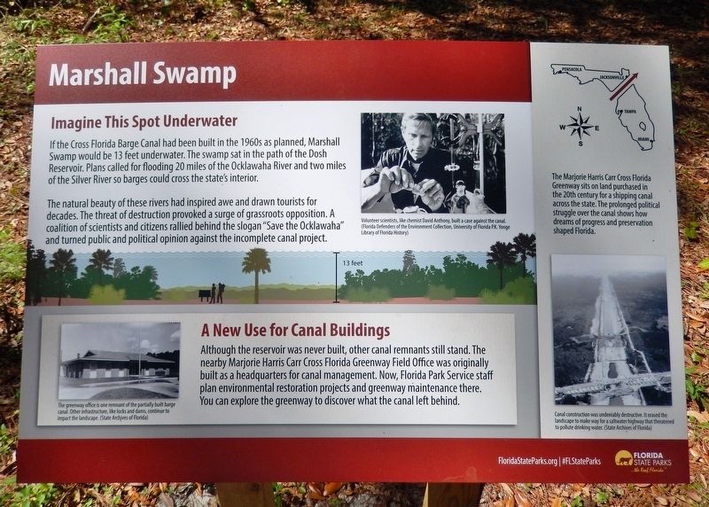 Marshall Swamp Marker image. Click for full size.