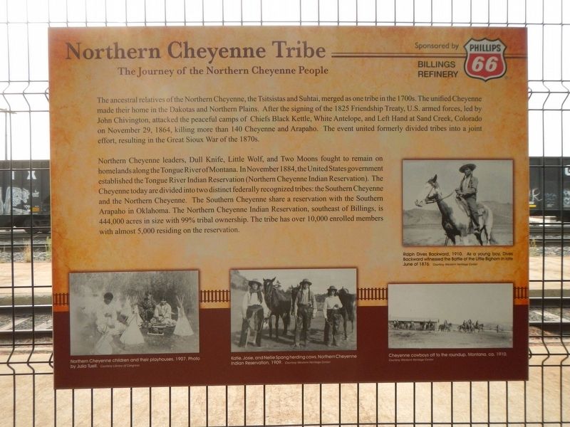 Northern Cheyenne Tribe Marker image. Click for full size.