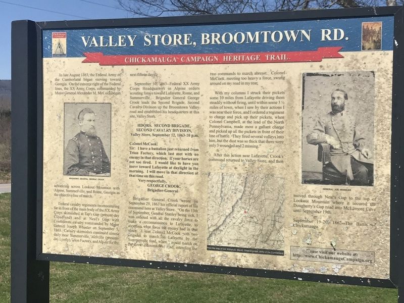 Valley Store, Broomtown Rd. Marker image. Click for full size.