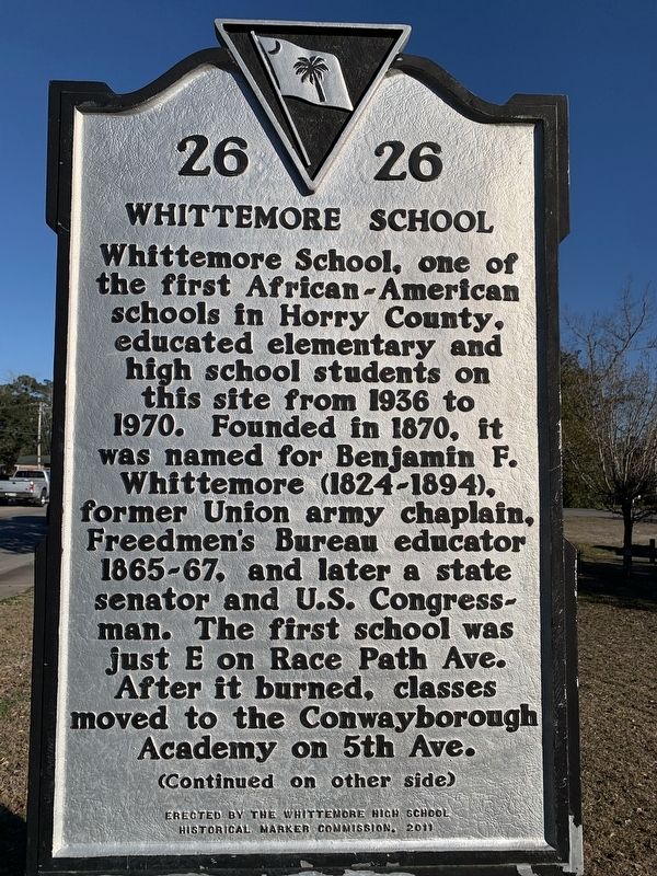 Whittemore School Marker image. Click for full size.