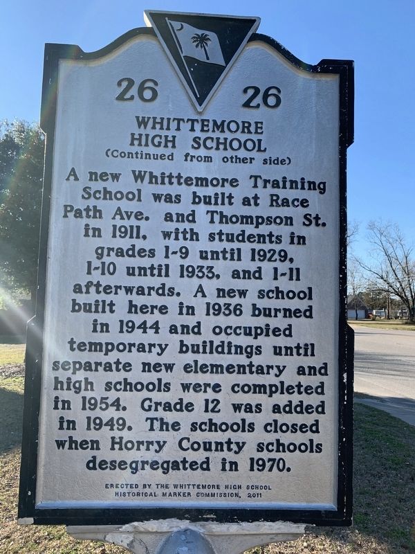 Whittemore School Marker image. Click for full size.