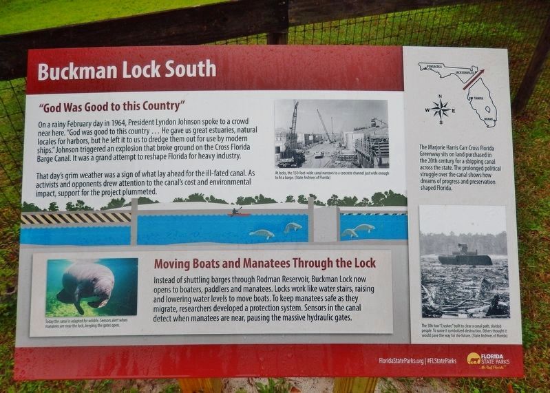 Buckman Lock South Marker image. Click for full size.