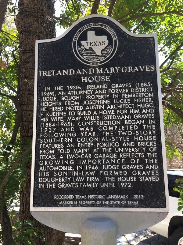 Ireland and Mary Graves House Marker image. Click for full size.