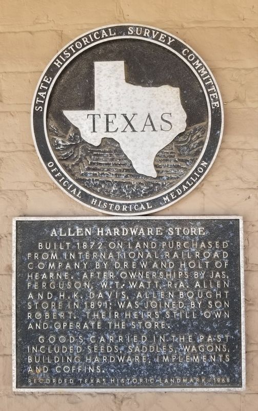 Allen Hardware Store Marker image. Click for full size.