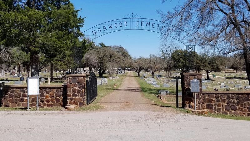 The entrance to the Norwood Cemetery image. Click for full size.