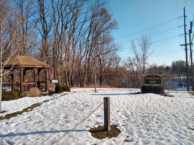 Travelers Stop at the Hamburg House Hotel Marker image. Click for full size.