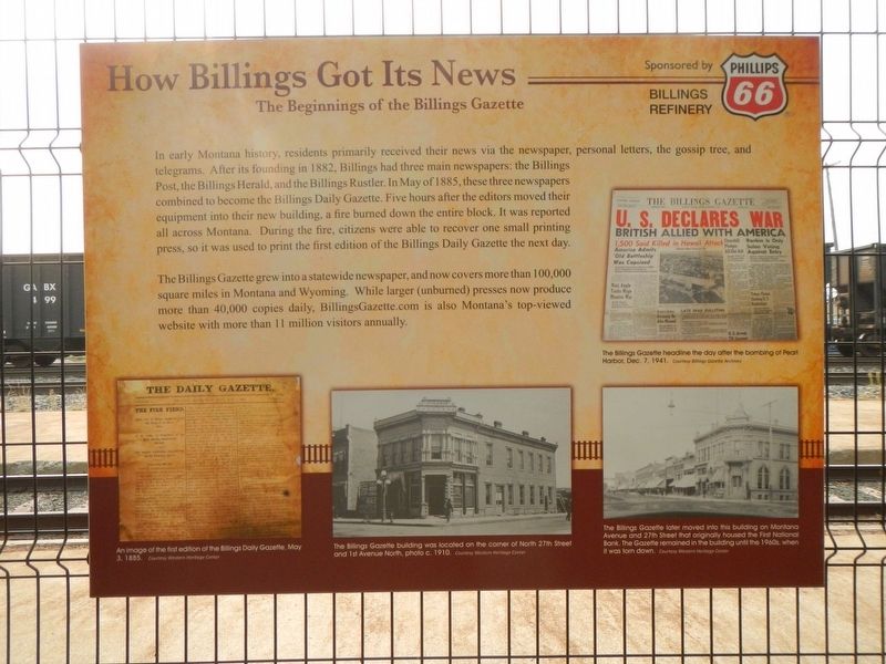 How Billings Got Its News Marker image. Click for full size.
