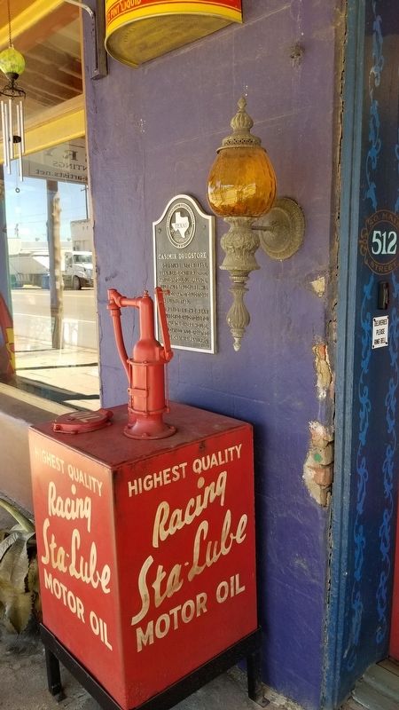 The old Casimir Drugstore and Marker image. Click for full size.