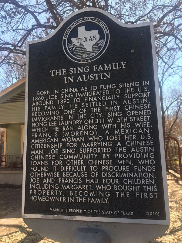 The Sing Family in Austin Marker image. Click for full size.