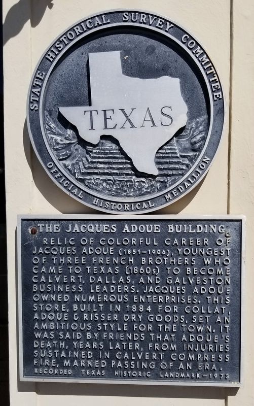 The Jacques Adoue Building Marker image. Click for full size.