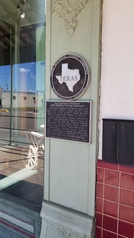 Old Calvert Foundry and Manufacturing Company building and Marker image. Click for full size.
