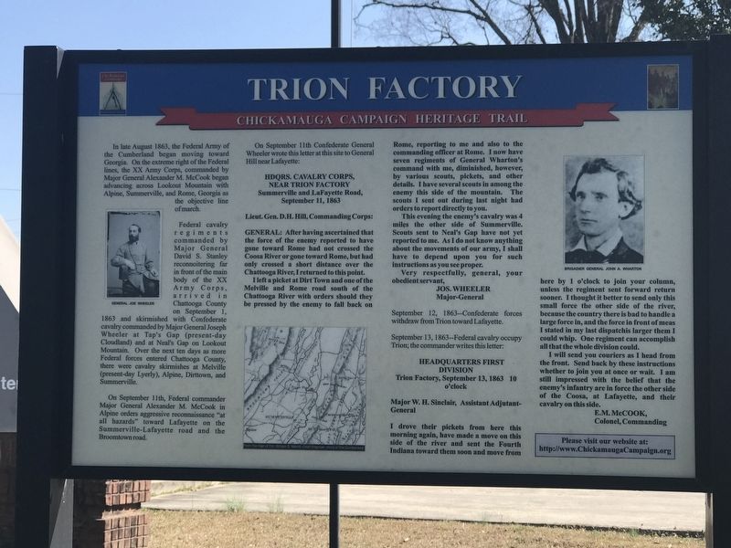 Trion Factory Marker image. Click for full size.