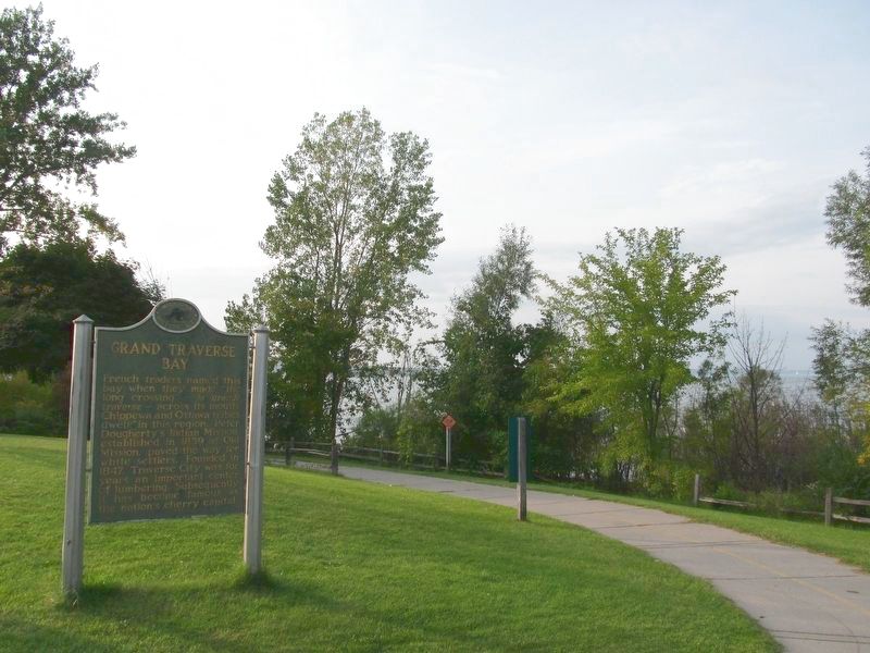 Grand Traverse Bay Marker. Click for full size. Grand Traverse Bay Marker image. Click for full size.