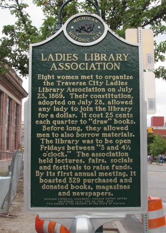 Ladies Library Association / Ladies Library Building Marker image. Click for full size.