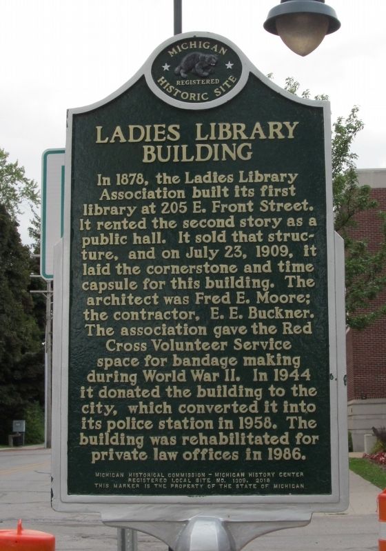 Ladies Library Association / Ladies Library Building Marker image. Click for full size.