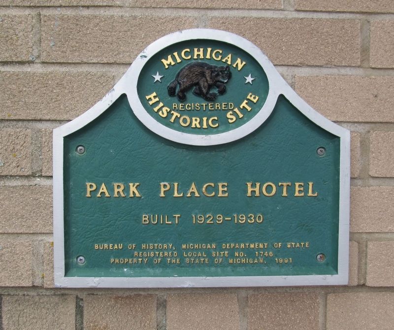 Park Place Hotel Marker image. Click for full size.