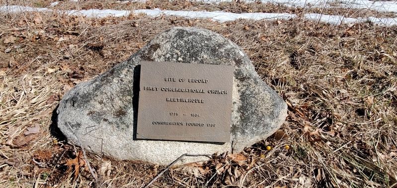 Site of Second First Congregational Church Meetinghouse Marker image. Click for full size.