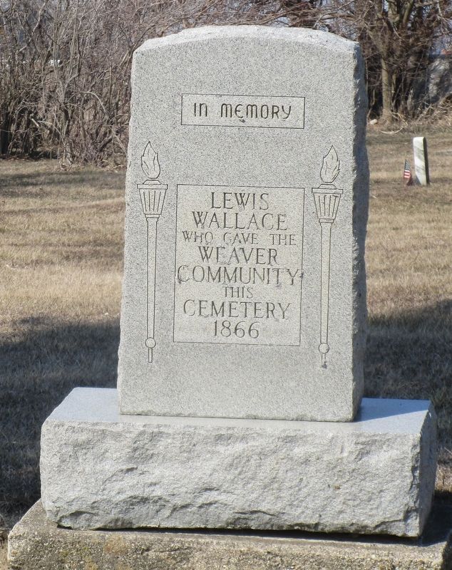 Weaver Cemetery Marker image. Click for full size.