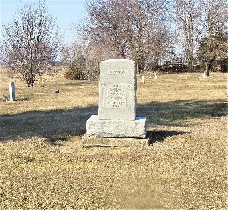 Weaver Cemetery Marker image. Click for full size.