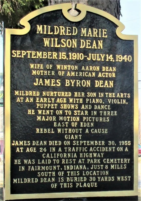 Mildred Marie Wilson Dean Marker image. Click for full size.