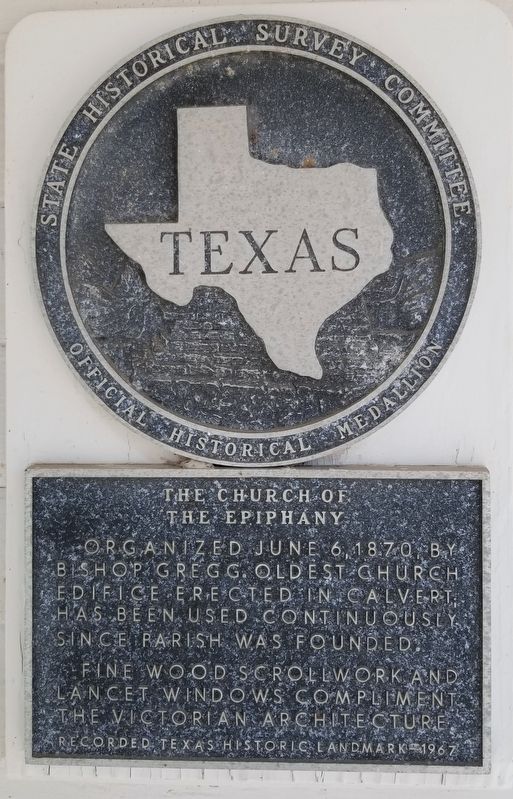 The Church of the Epiphany Marker image. Click for full size.