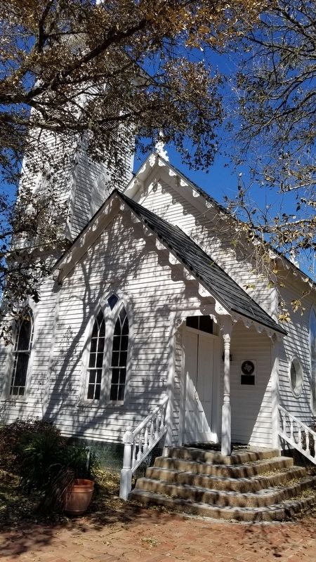 The Church of the Epiphany and Marker image. Click for full size.