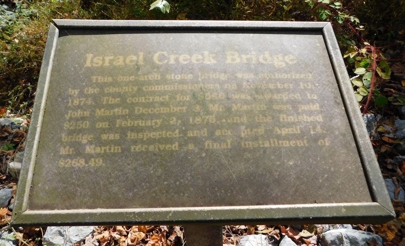 Israel Creek Bridge Marker image. Click for full size.