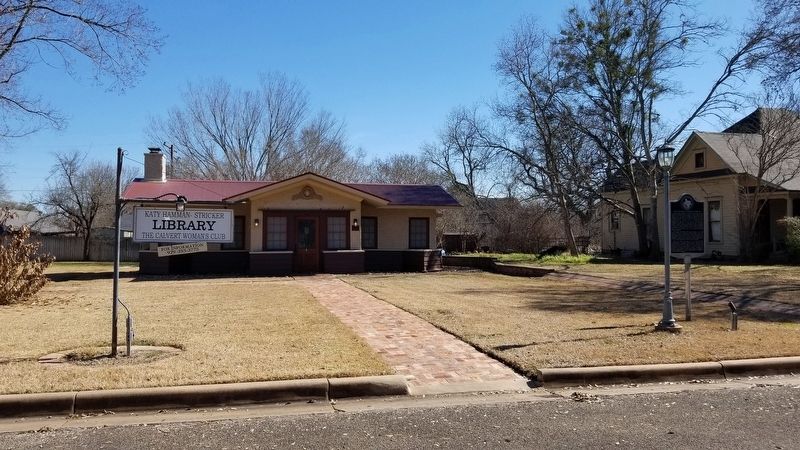 The view of the Katy Hamman Stricker Library from the Street image. Click for full size.