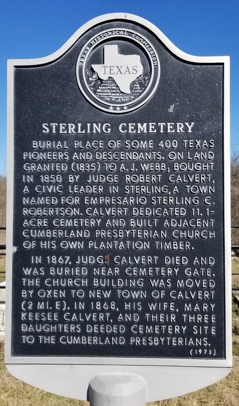 Sterling Cemetery Marker image. Click for full size.