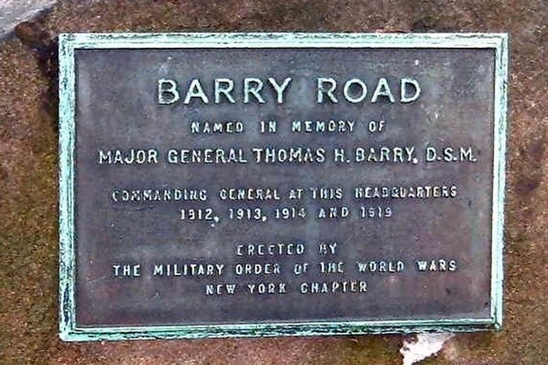 Barry Road plaque image. Click for full size.