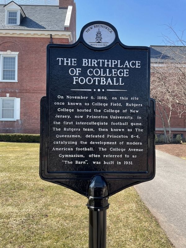 The Birthplace of College Football Marker image. Click for full size.