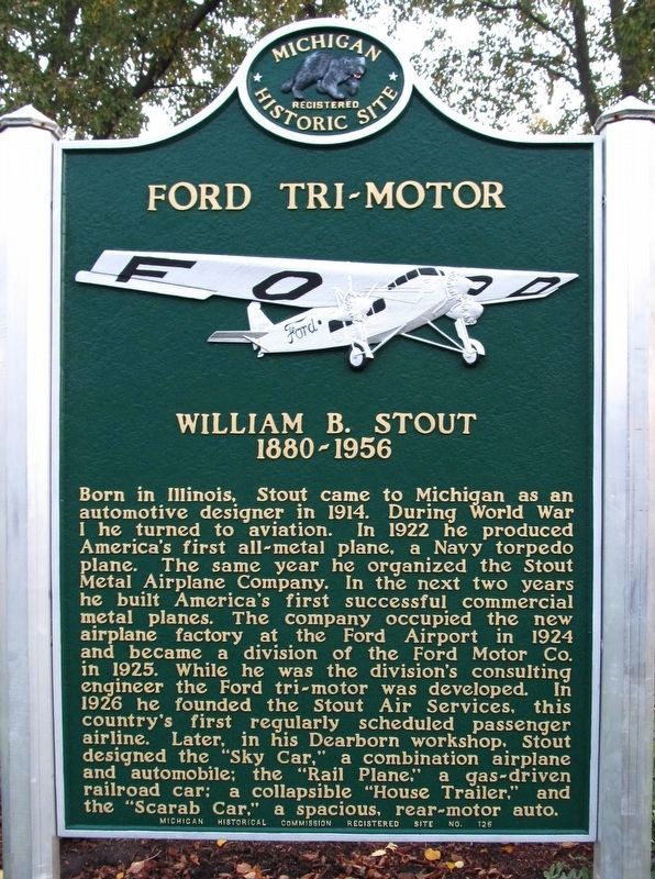 FFord Tri-Motor Marker image. Click for full size.