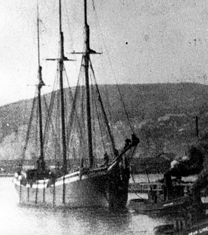 The schooner Samuel P. Ely in Detroit, Michigan image. Click for full size.