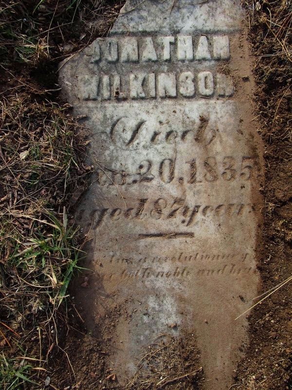 Wilkinson Headstone. Click for full size. Wilkinson Headstone image. Click for full size.