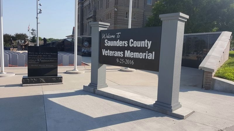 Saunders County Veterans Memorial image. Click for full size.
