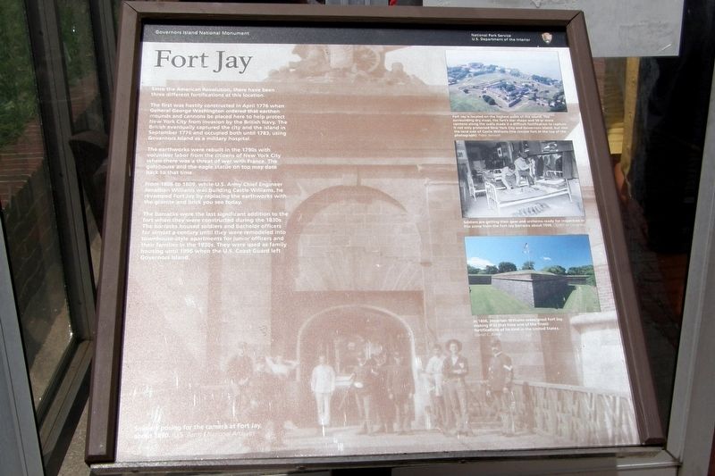Fort Jay wayside image. Click for full size.